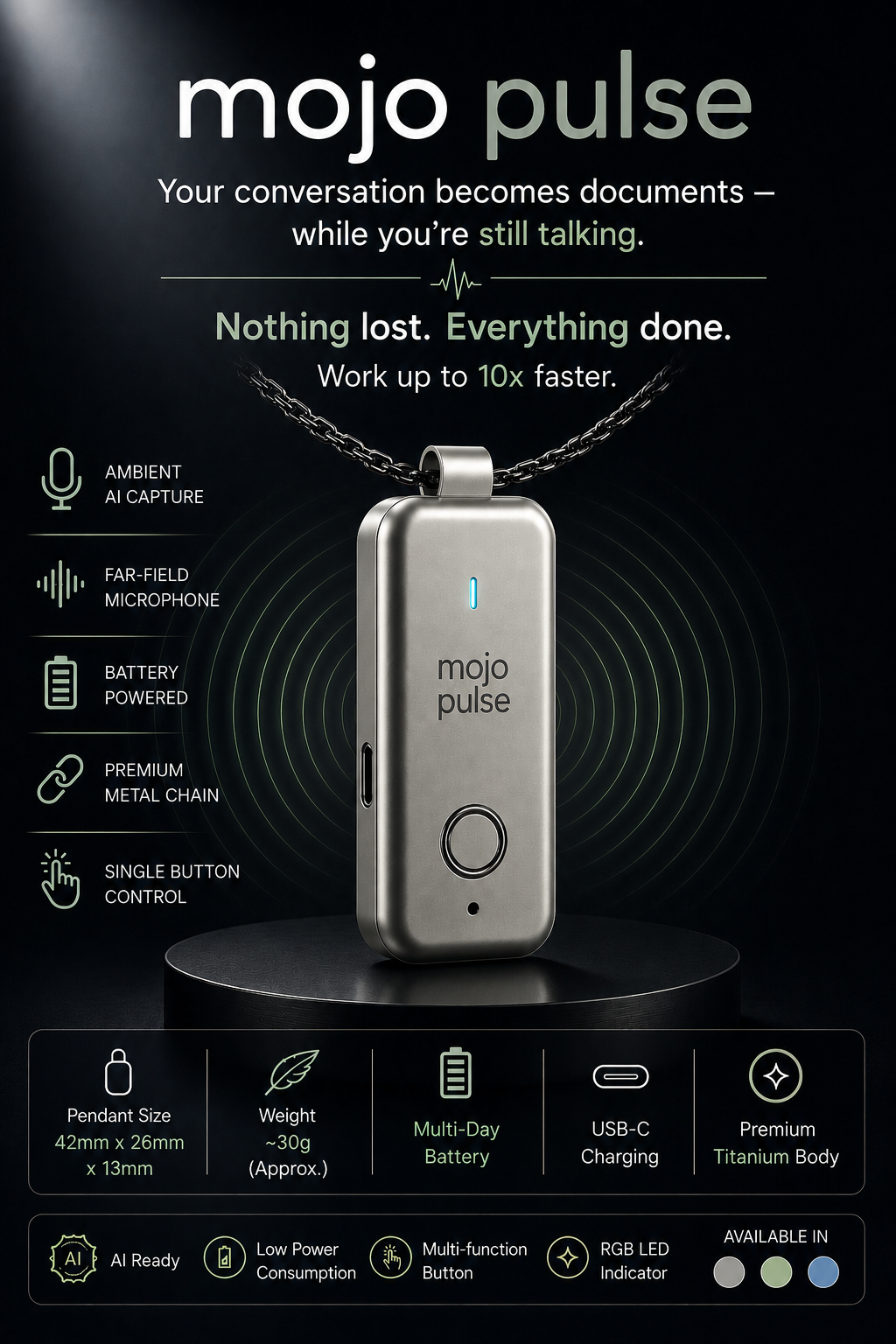 Mojo Pulse pendant
